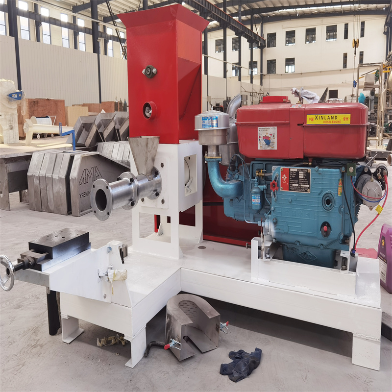 LM50 60-80kg/h Fish Feed Machine by Diesel Engine